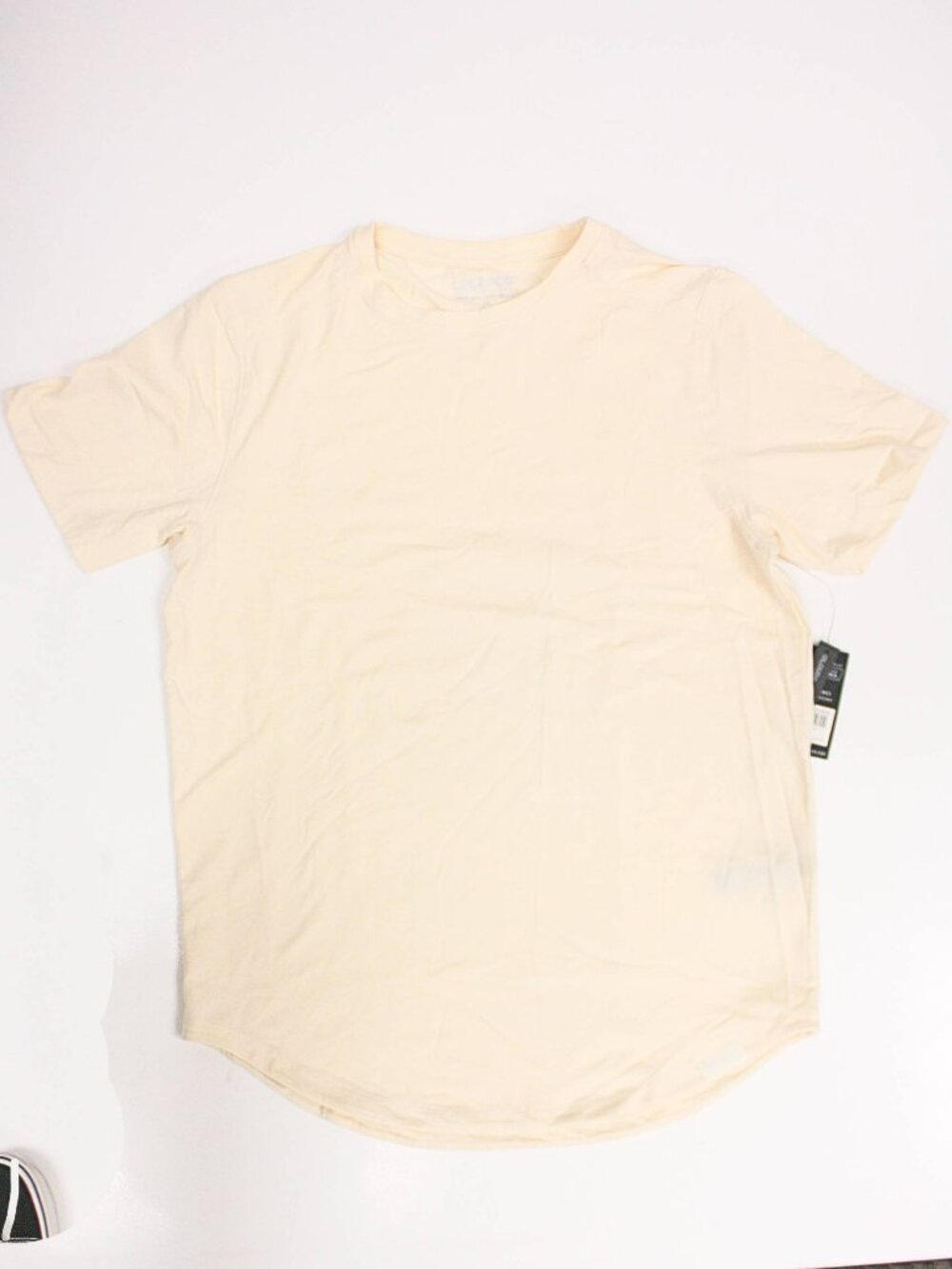 Men’s LEGENDS Aviation Tee Curved Hem Crewneck Short Sleeve White - Size Medium